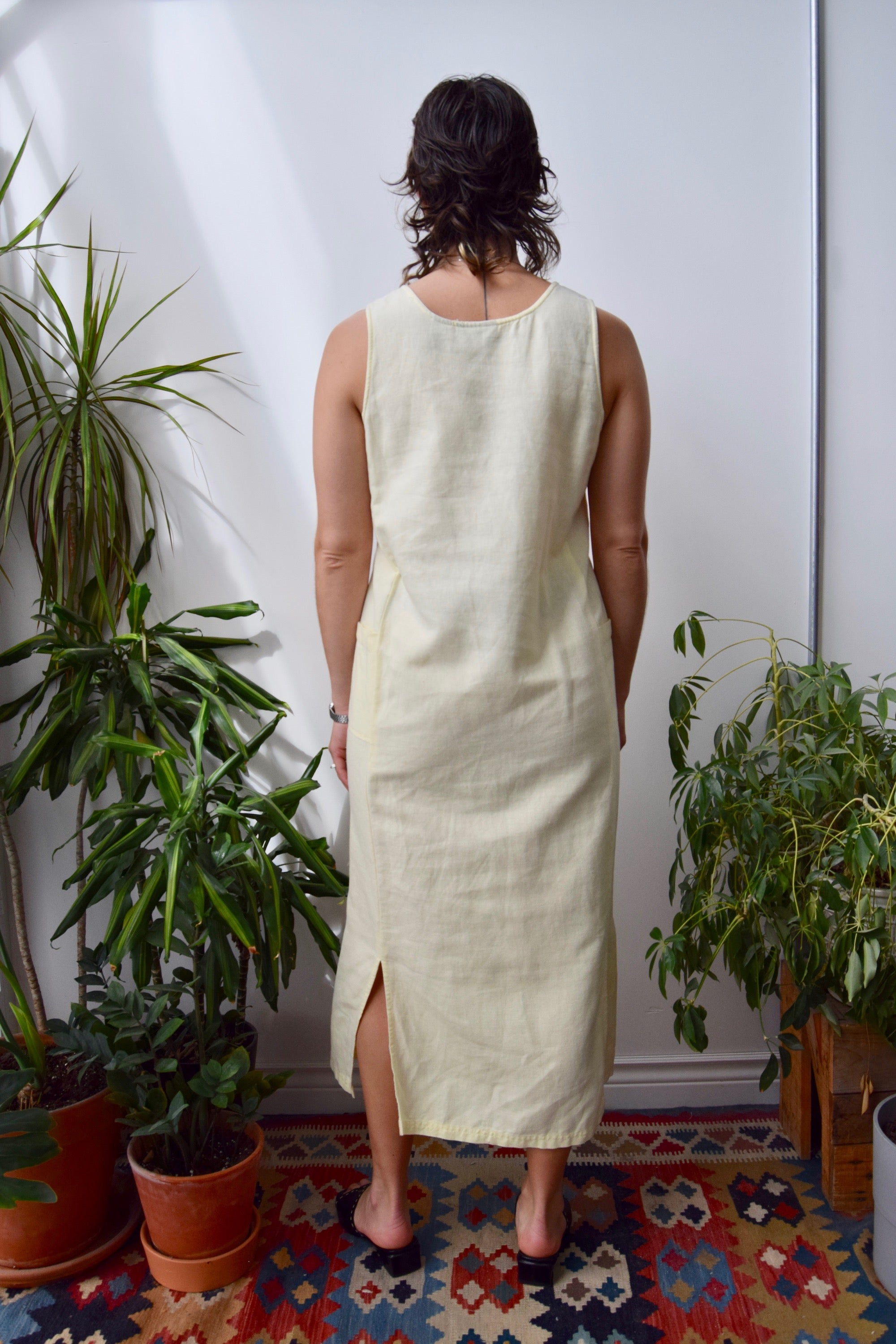 Canola Fields Cotton Linen Dress