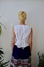 Cotton Lace Back Blouse