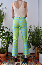 Nineties "In Charge" Neon Plaid Flares
