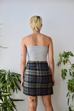 Plaid Shawl Skirt