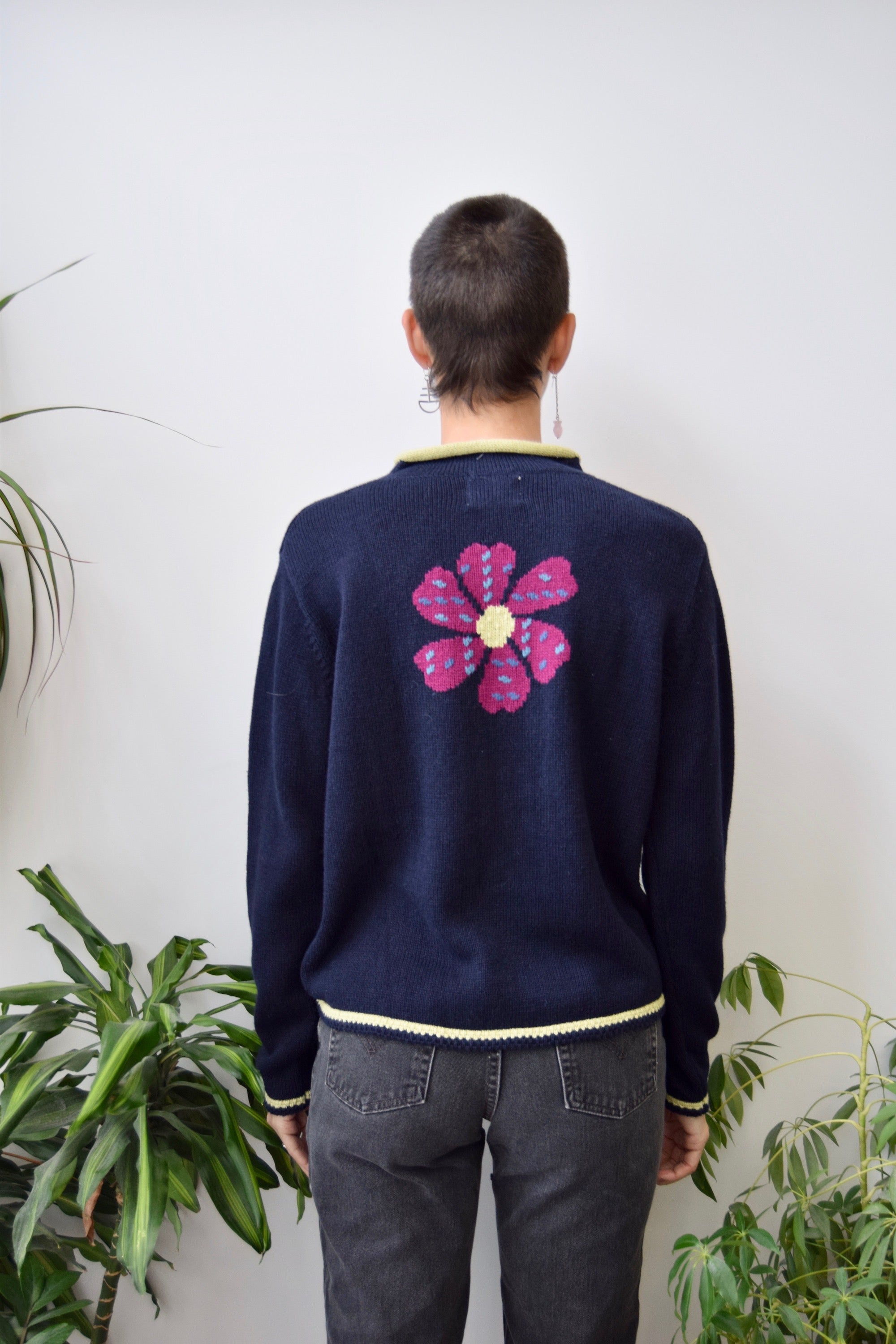Cotton Flower Sweater