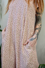 Nineties Pink Ditsy Floral Pantsuit