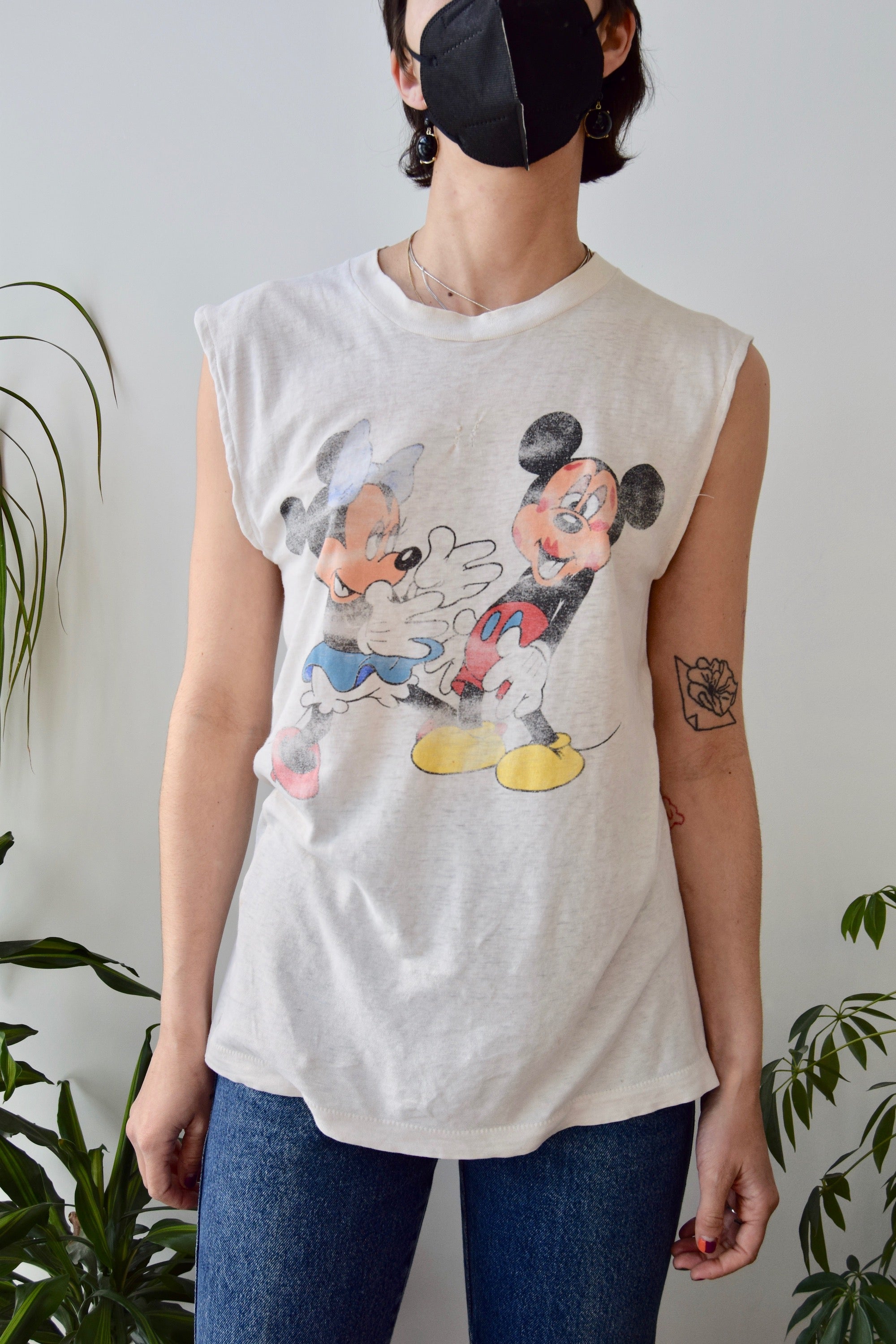Vintage Threadbare Mickey and Minnie Tee