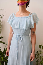 Sky Blue Seventies Dress