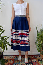 Embroidered Cotton Skirt