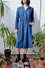 Denim Western Shirtdress