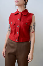 Cropped Poppy Vest