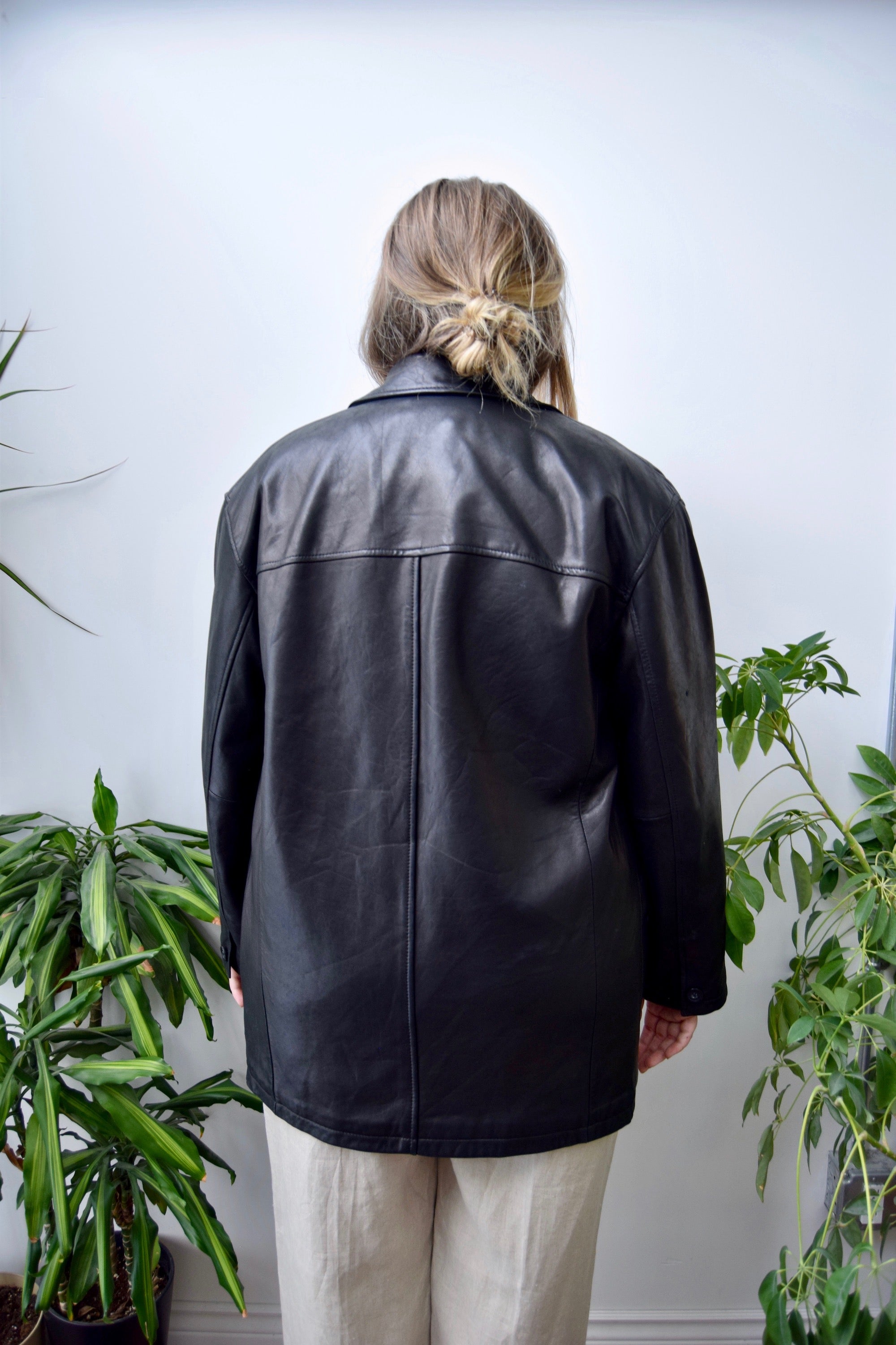 Butter Leather Car Coat