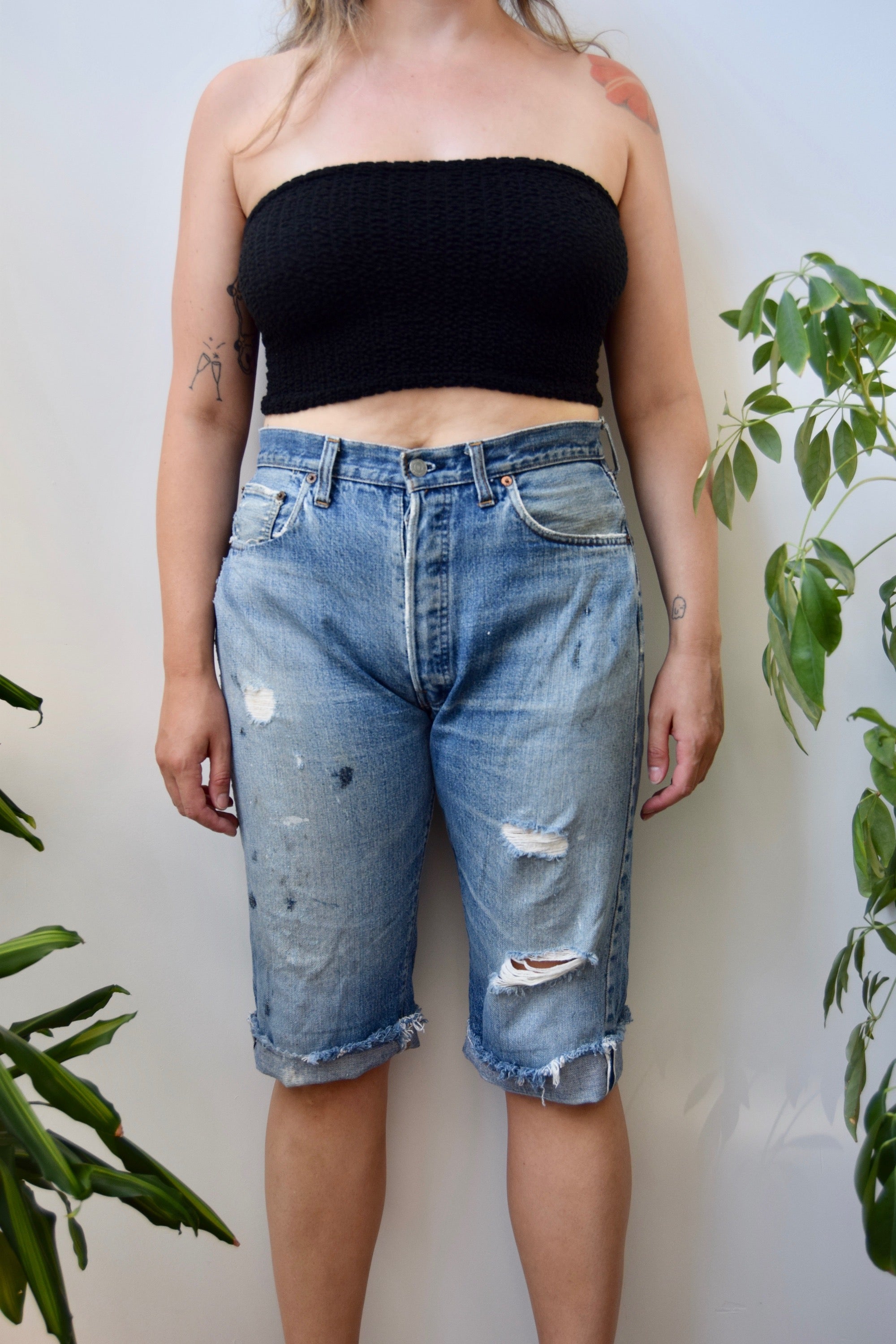 Thrashed Selvedge Shorts