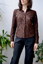 Sparkle Lace Button Up