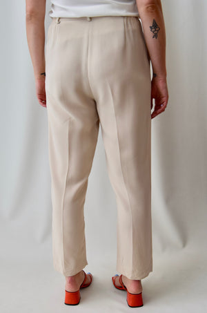 Beige Everyday Trousers
