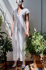 White Eyelet "Night Flowers" Dress