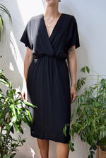 Classic Black Rayon Dress