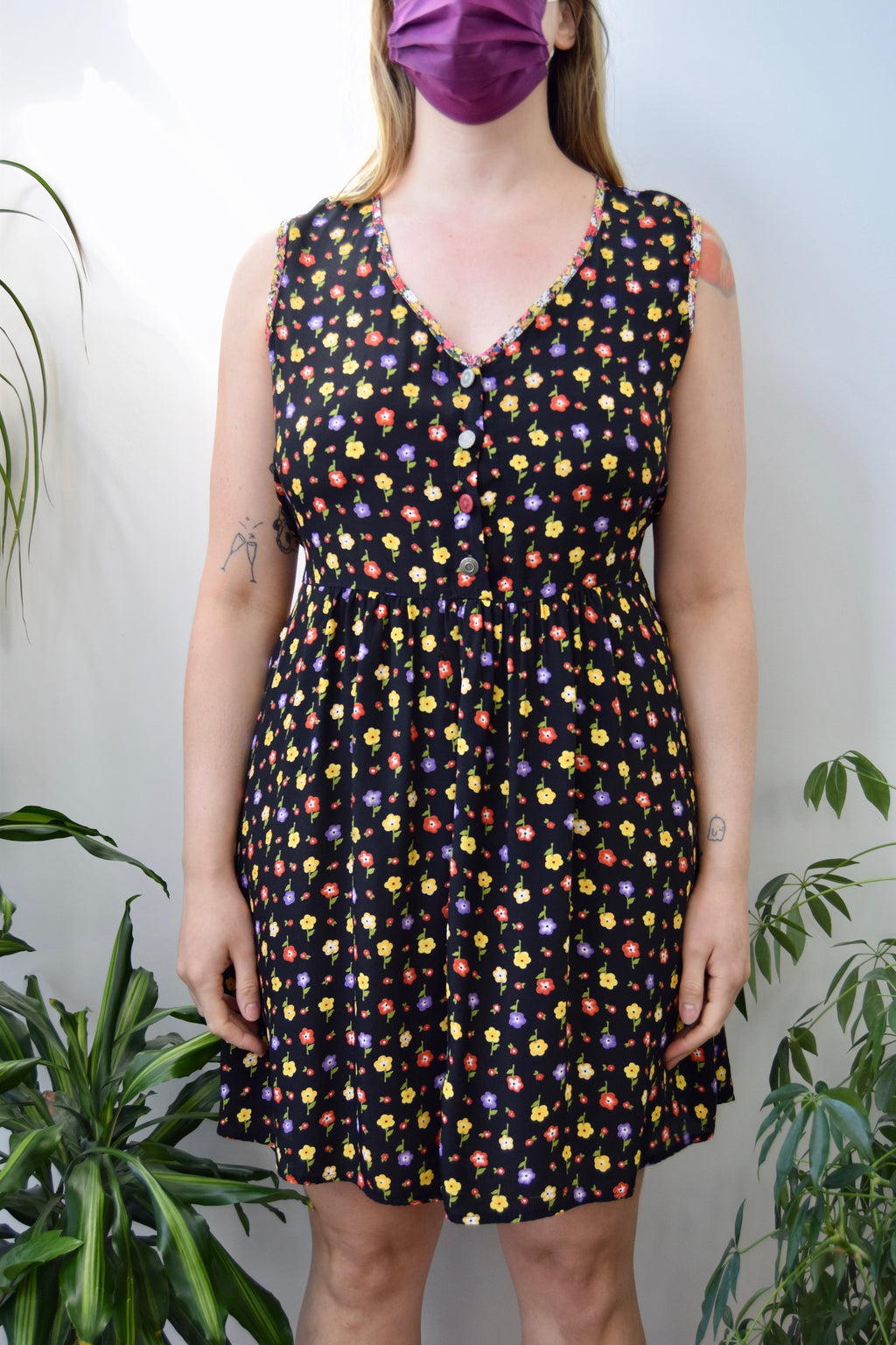 Pop Art Floral Dress