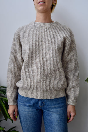 Just Right Oatmeal Irish Knit