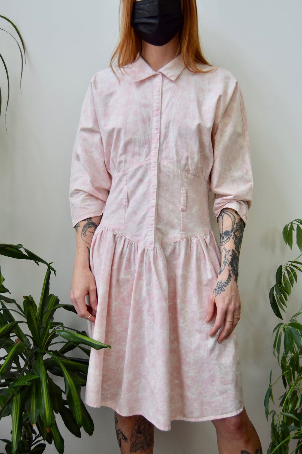 Eighties Pink Cotton "Wild Dress"