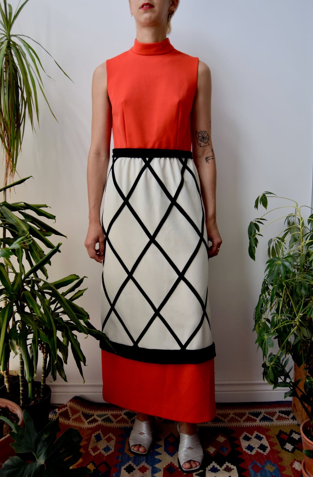 Seventies Lattice Dress