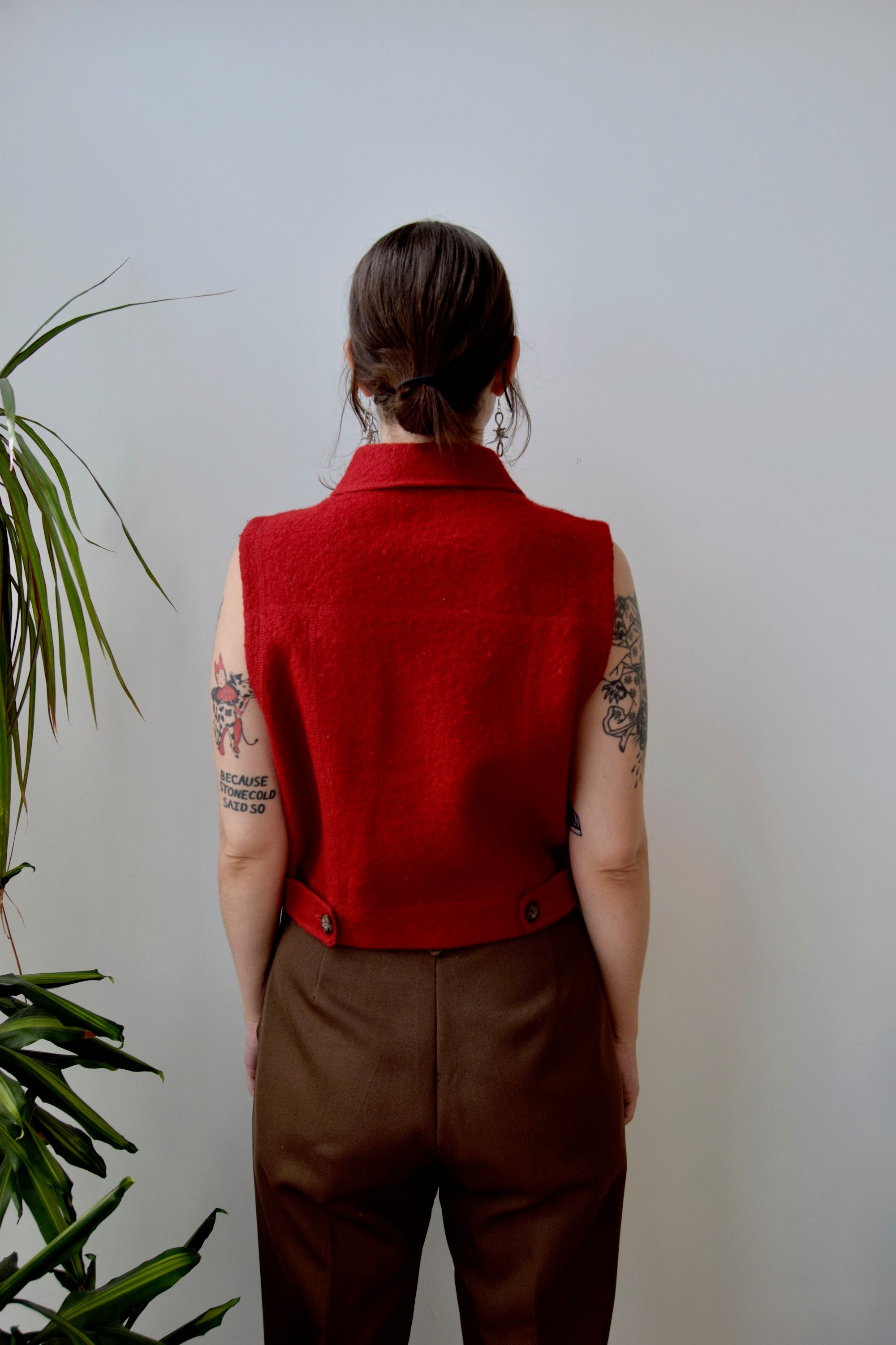 Cropped Poppy Vest