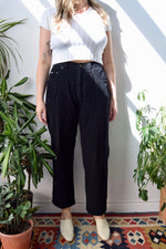 Black Cotton Corduroys