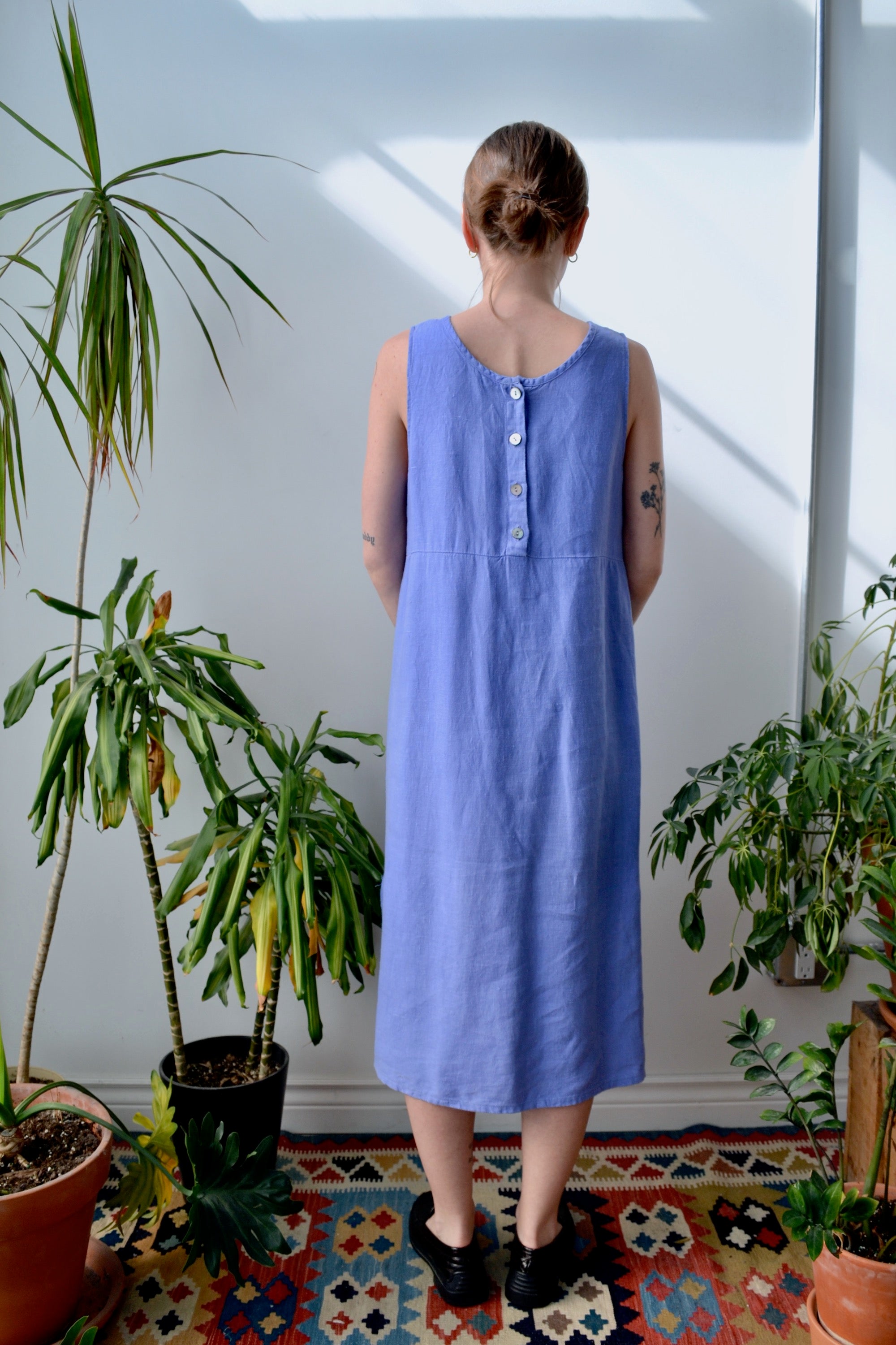 Periwinkle Linen Dress Community Thrift and Vintage Periwinkle Linen Dress Community Thrift and Vintage