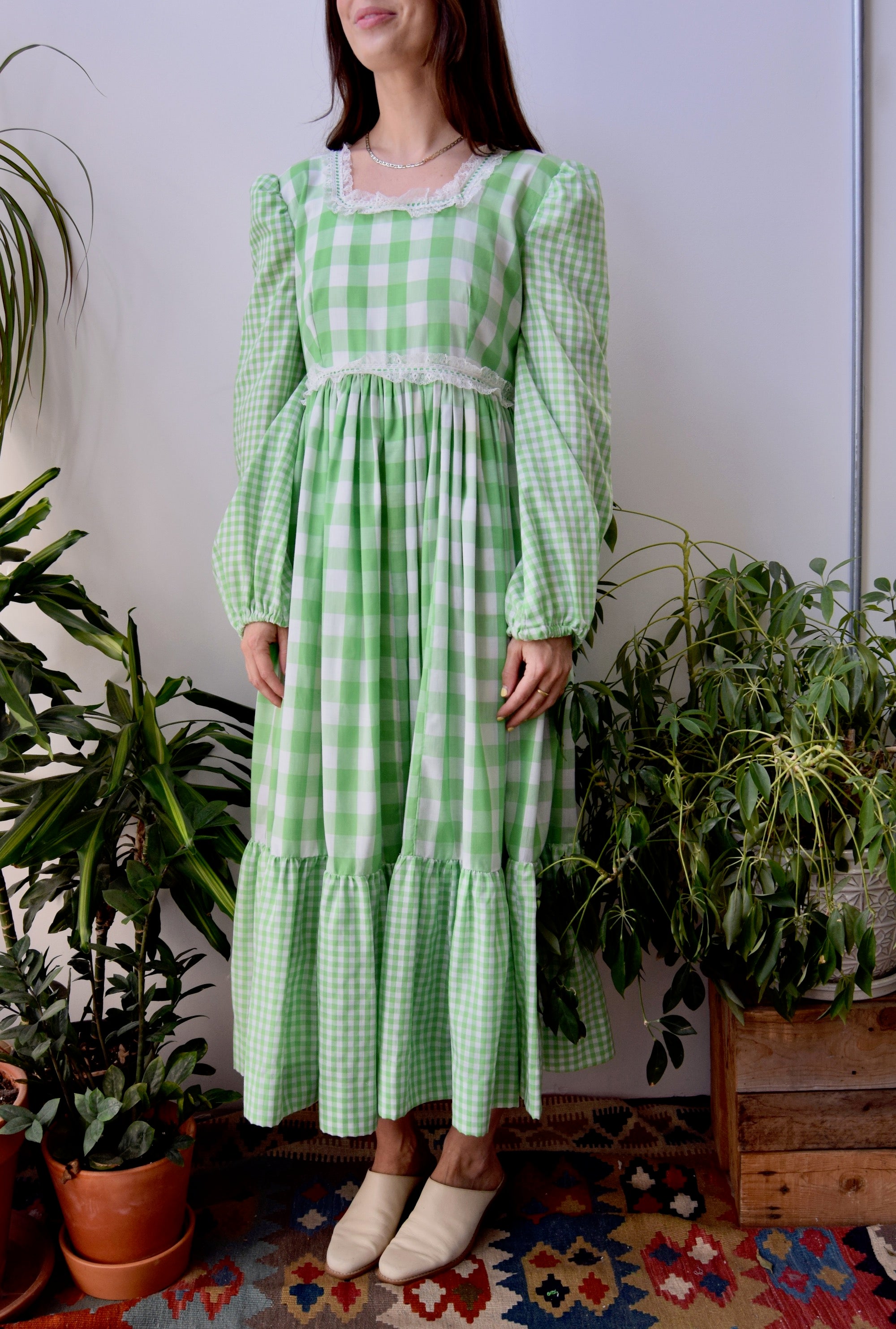 Gingham Statement Dress