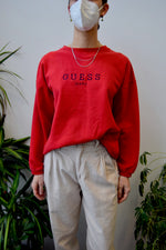 Red "Guess?" Crewneck