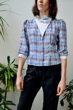 Plaid Eighties Blouse