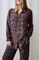 Paisley Silk Loungewear Set