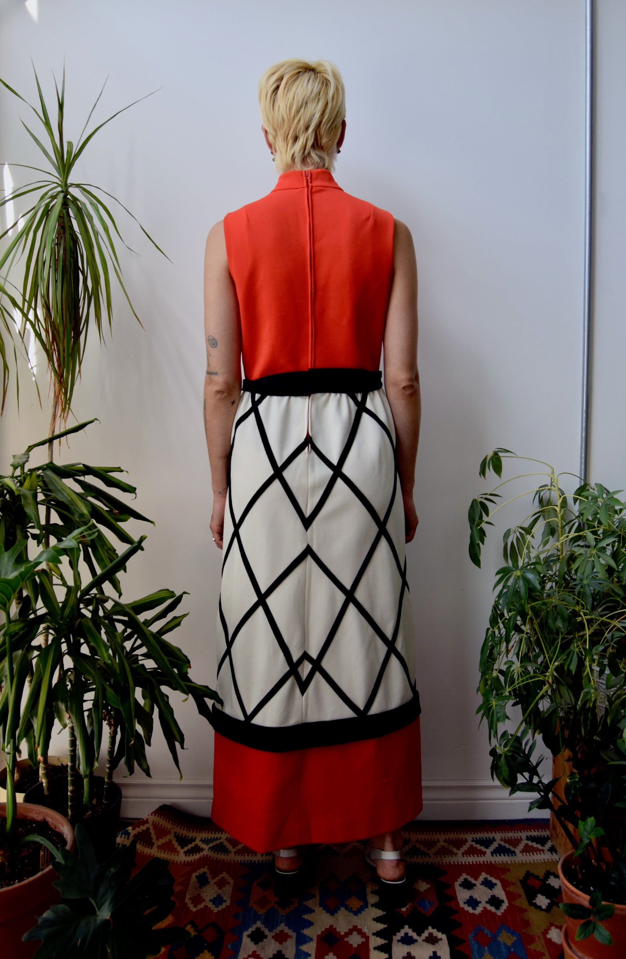 Seventies Lattice Dress