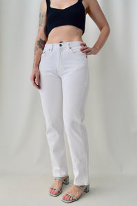 Tattered White CK Jeans