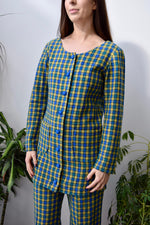 Fashion Clown Plaid Suit