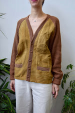 Sixties Suede Cardigan