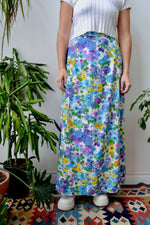 Seventies Floral Maxi Skirt