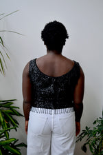 Sixties Beaded Wool Top