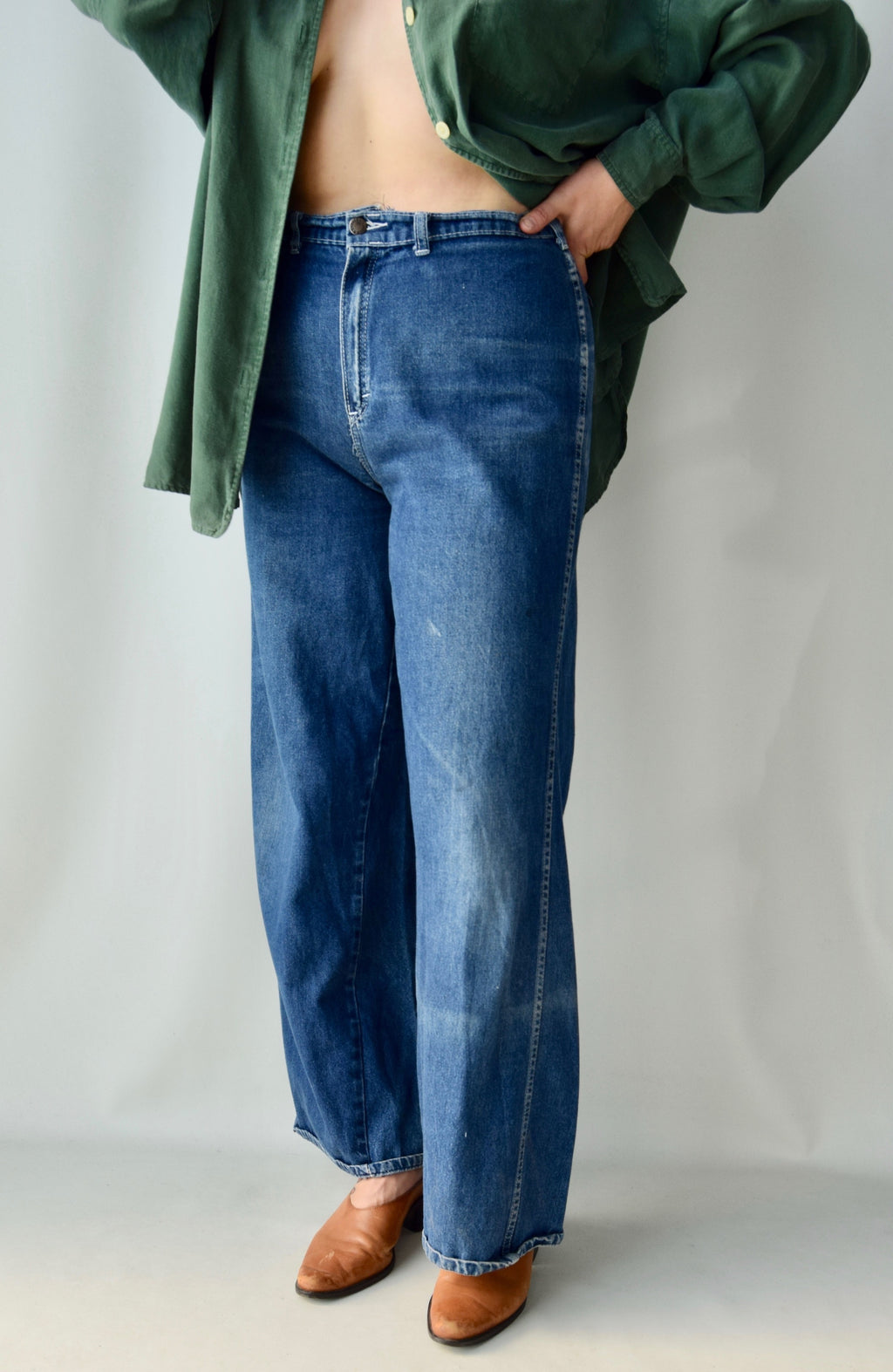 70's Shades Wide Leg Jeans