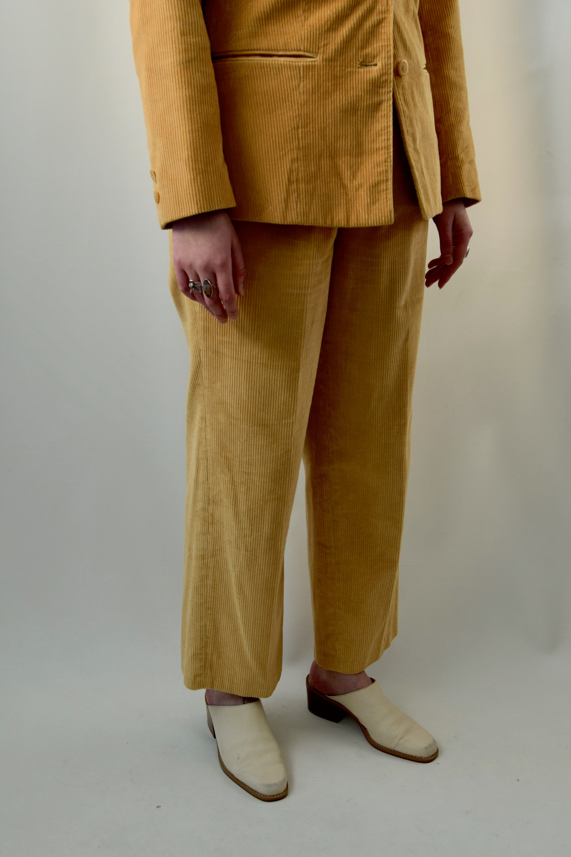 Golden Corduroy Suit