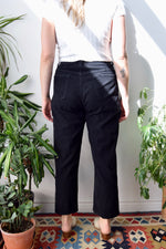 Black Cotton Corduroys