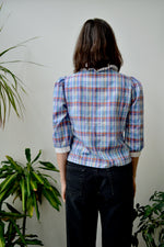 Plaid Eighties Blouse