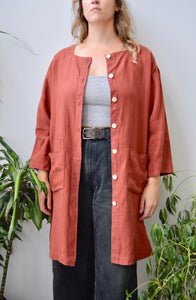 Rust Linen Jacket