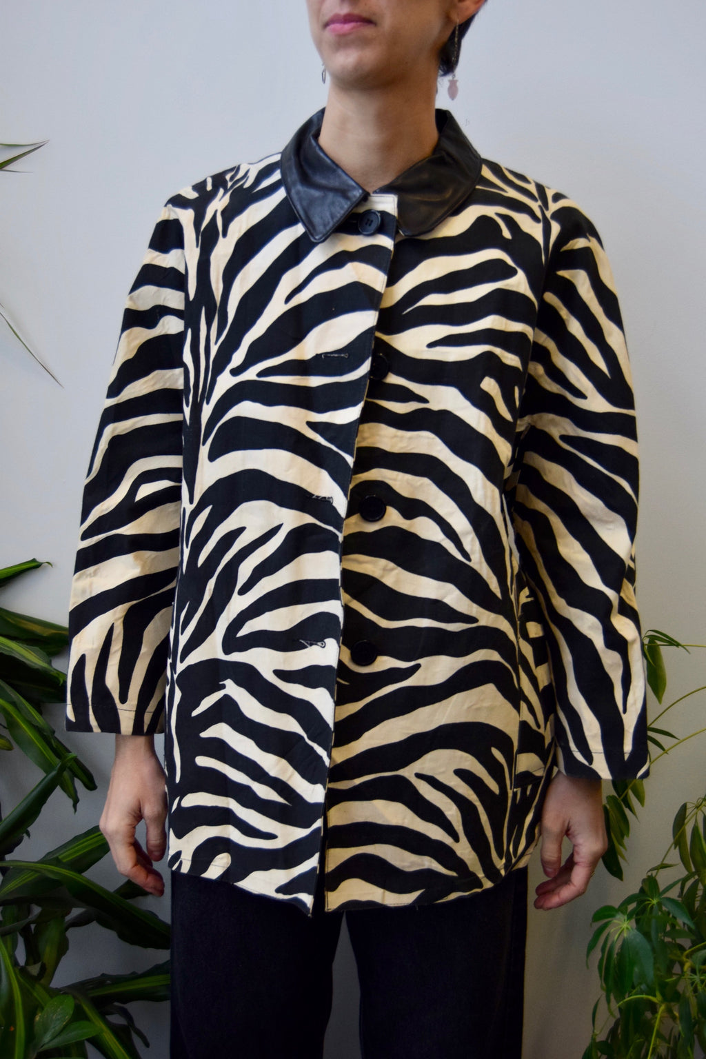 "Perry Ellis" Zebra Coat