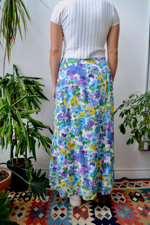 Seventies Floral Maxi Skirt