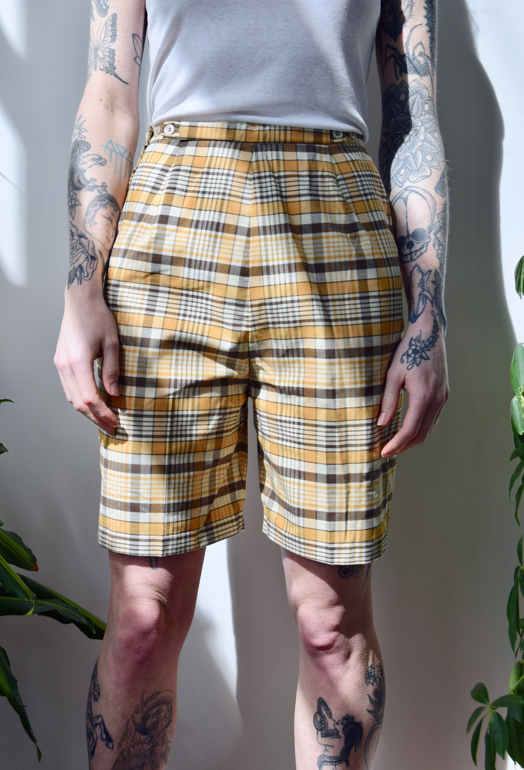 Sixties Plaid Shorts