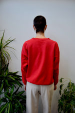 Red "Guess?" Crewneck
