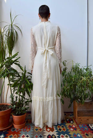 Seventies Lace Gown
