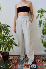 Perfect Pinstripe Linen Trousers