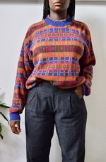 80's Christian Dior Monsieur Abstract Sweater