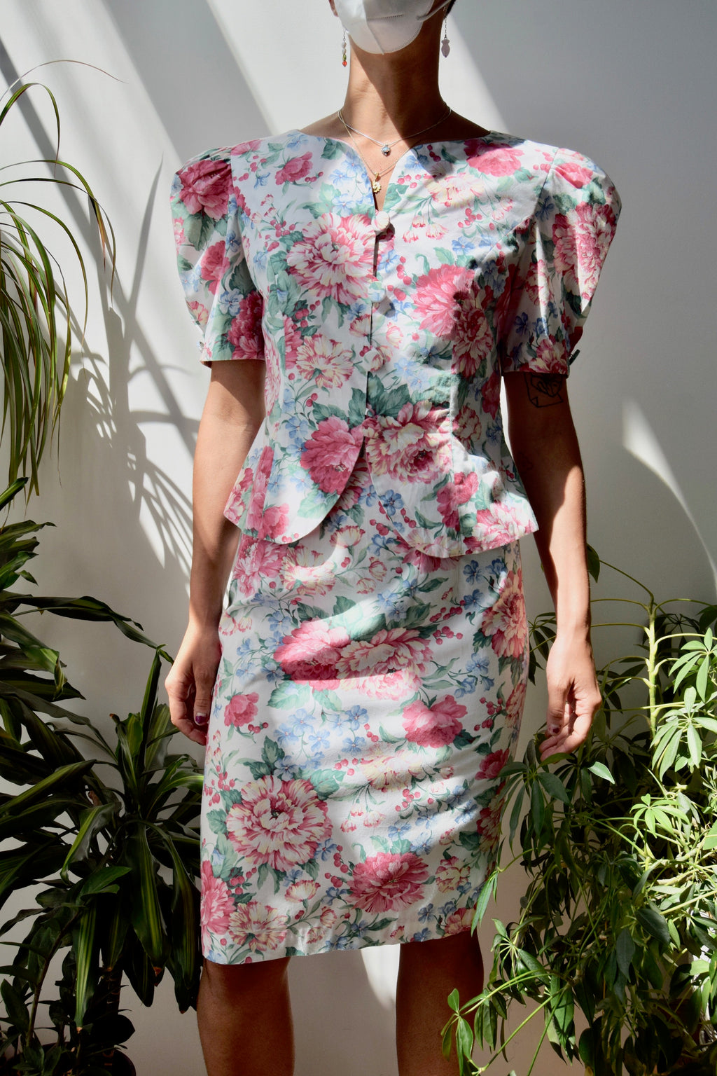 Nineties Floral Wallpaper Suit