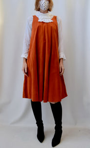 Seventies Pumpkin Trapeze Dress