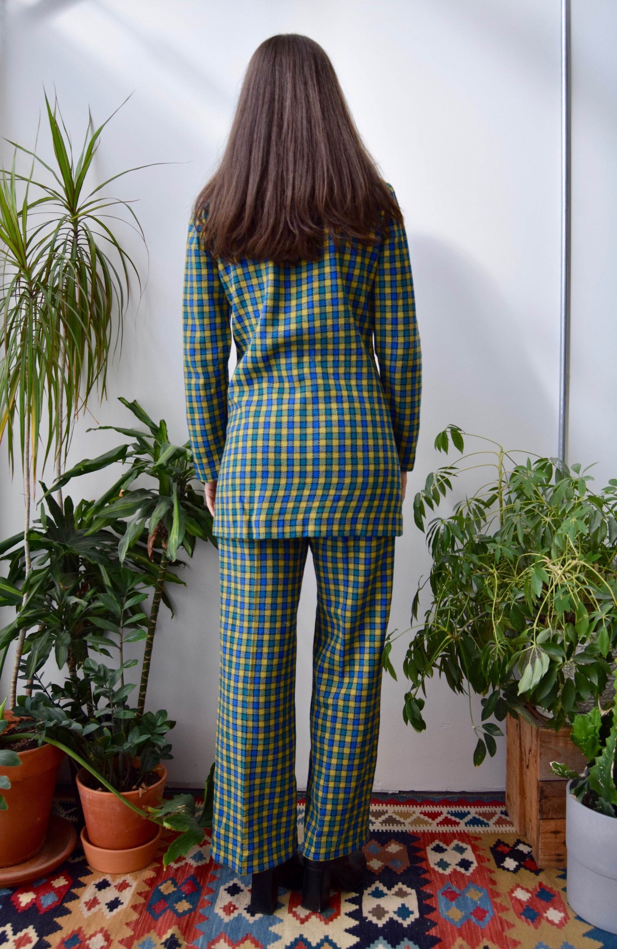 Fashion Clown Plaid Suit