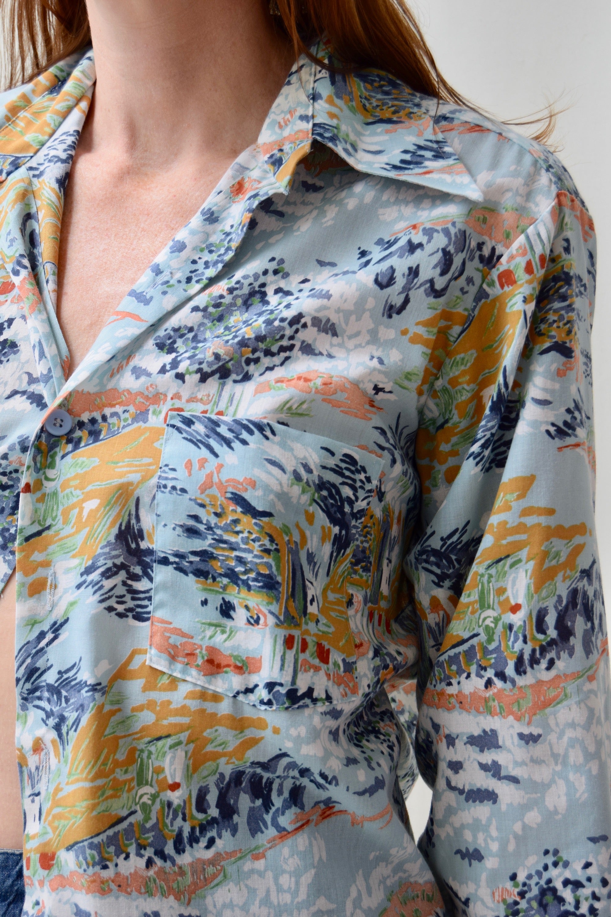 1970's JC Penny Abstract Printed Shirt